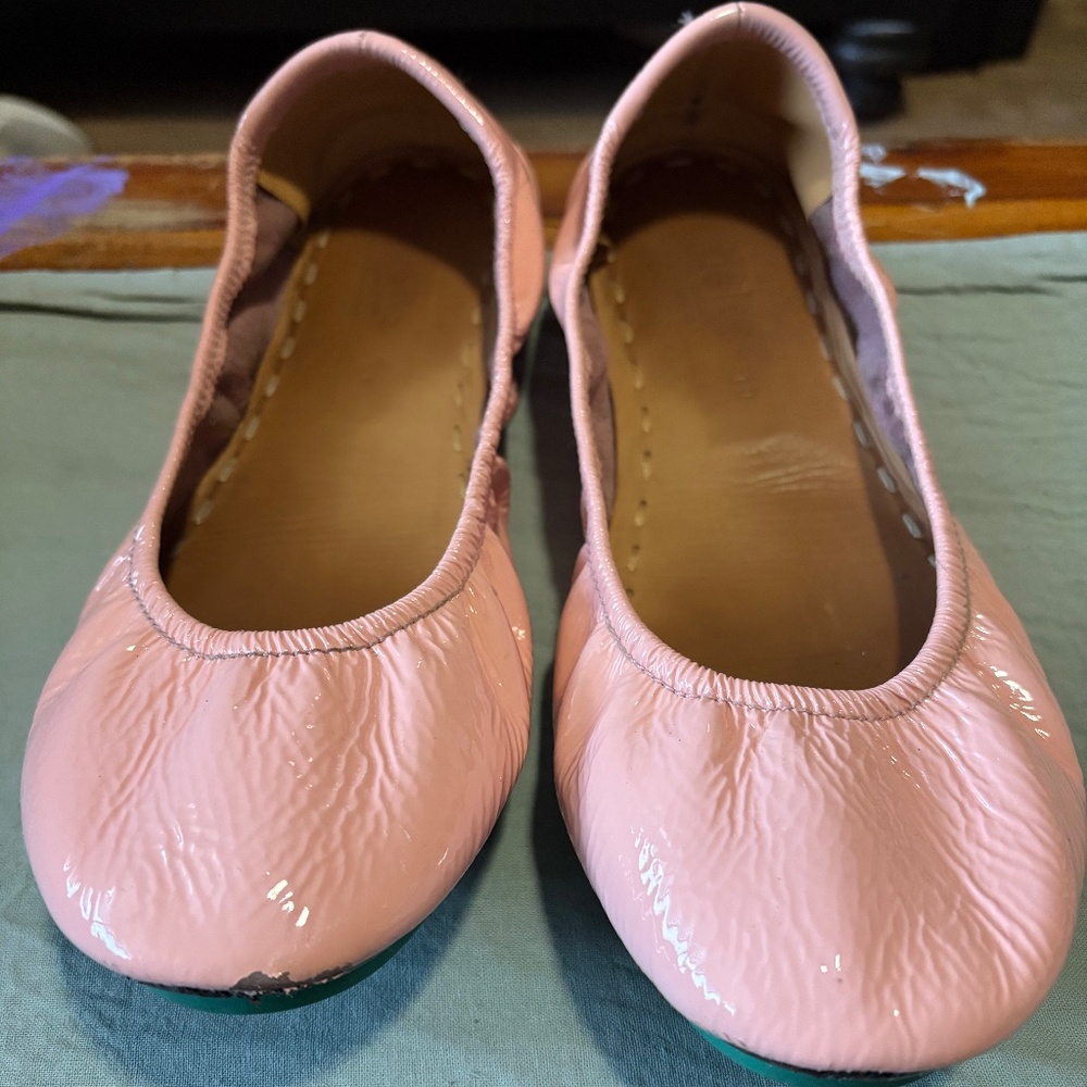 Tieks size 10, Cotton Candy Pink, Paten Leather